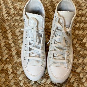 White Chuck Taylor All Star Lugged Platforms